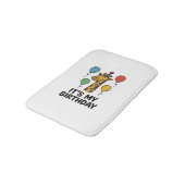 Cute Giraffe Verjaardagsshirt Vintage Feest Design Badmat (Gekanteld)