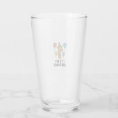 Cute Giraffe Verjaardagsshirt Vintage Feest Design Glas (Achterkant)