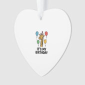 Cute Giraffe Verjaardagsshirt Vintage Feest Design Ornament (voorkant)