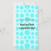 Cute Giraffe Vlakke Kaart (Achterkant)