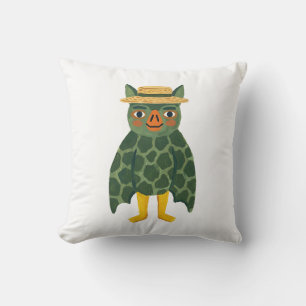 Cute Giraffe Vleermuis Worpkussen Kunst Kussen