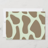 Cute Giraffe Voor Peuters Bedankkaart (Achterkant)