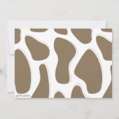 Cute Giraffe Voor Peuters Bedankkaart (Achterkant)