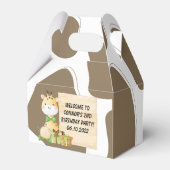 Cute Giraffe voor Toddlers Bedankdoosjes (Voorkant Zijde)