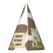 Cute Giraffe voor Toddlers Feesthoedjes (Achterkant)