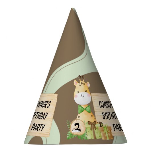 Cute Giraffe voor Toddlers Feesthoedjes (Rechts)