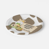 Cute Giraffe voor Toddlers Papieren Bordje (Gekanteld)
