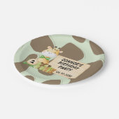 Cute Giraffe voor Toddlers Papieren Bordje (Gekanteld)