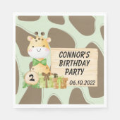 Cute Giraffe voor Toddlers Servet (Voorkant)