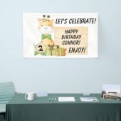 Cute Giraffe voor Toddlers Spandoek (Beurs)