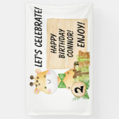 Cute Giraffe voor Toddlers Spandoek (Verticaal)