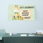 Cute Giraffe voor Toddlers Spandoek (Beurs)