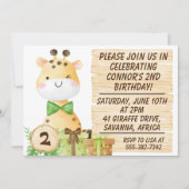 Cute Giraffe voor Toddler's verjaardag Kaart (Voorkant)