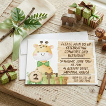 Cute Giraffe voor Toddler's verjaardag