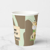 Cute Giraffe voor Toddler's verjaardag Papieren Bekers (Rechts)