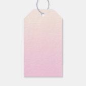 Cute Giraffe Waterverf Mam & Baby Hartelijk dank Cadeaulabel (Achterkant)