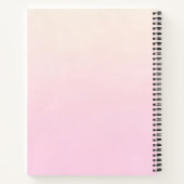 Cute Giraffe Waterverf Mam en Baby Notitieboek (Achterkant)