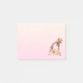 Cute Giraffe Waterverf Mam en Baby Post-it® Notes (Voorkant)