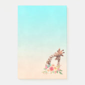Cute Giraffe Waterverf Mam en Baby Post-it® Notes (Voorkant)