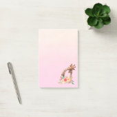 Cute Giraffe Waterverf Mam en Baby Post-it® Notes (Kantoor)
