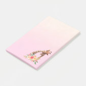 Cute Giraffe Waterverf Mam en Baby Post-it® Notes (Schuin)