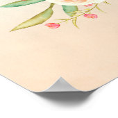 Cute Giraffe Waterverf Mam en Baby Poster (Hoek)