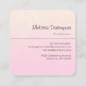 Cute Giraffe Waterverf Mam en Baby Vierkante Visitekaartje (Achterkant)