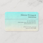 Cute Giraffe Waterverf Mam en Baby Visitekaartje (Achterkant)