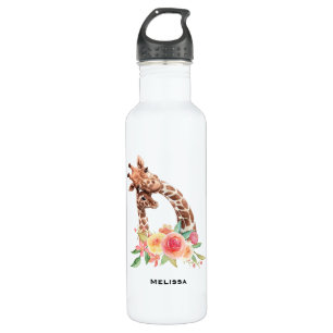 Cute Giraffe Waterverf Mam en Baby Waterfles