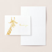 Cute Giraffe Wild African Animal Dank u Folie Kaarten (Display)