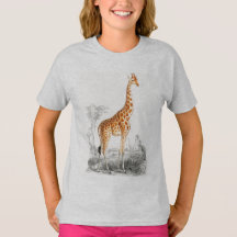 Cute giraffe Wilde afrikaanse dierenmeisjes T-Shir