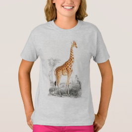 Cute giraffe Wilde afrikaanse dierenmeisjes T-Shir T-shirt
