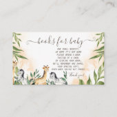 Cute Giraffe, Zebra bladeren Informatiekaartje (Voorkant)