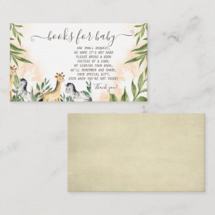 Cute Giraffe, Zebra bladeren Informatiekaartje