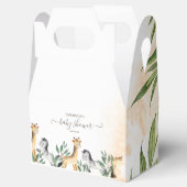 Cute Giraffe, Zebra Leaves Baby shower Bedankdoosjes (Geopend)