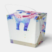 Cute Giraffe Zoo Animal Birthday Cake Favor Box Bedankdoosjes (Achterkant)