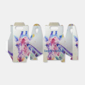 Cute Giraffe Zoo Animal Birthday Cake Favor Box Bedankdoosjes (Uitgevouwen)