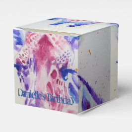 Cute Giraffe Zoo Animal Birthday Cake Favor Box Bedankdoosjes