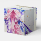 Cute Giraffe Zoo Animal Birthday Cake Favor Box Bedankdoosjes (Achterkant)