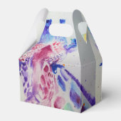 Cute Giraffe Zoo Animal Birthday Cake Favor Box Bedankdoosjes (Achterkant)