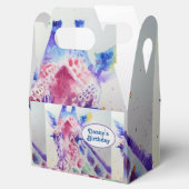 Cute Giraffe Zoo Animal Birthday Cake Favor Box Bedankdoosjes (Geopend)