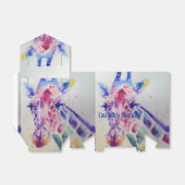 Cute Giraffe Zoo Animal Birthday Cake Favor Box Bedankdoosjes (Uitgevouwen)