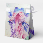 Cute Giraffe Zoo Animal Birthday Cake Favor Box Bedankdoosjes (Achterkant)