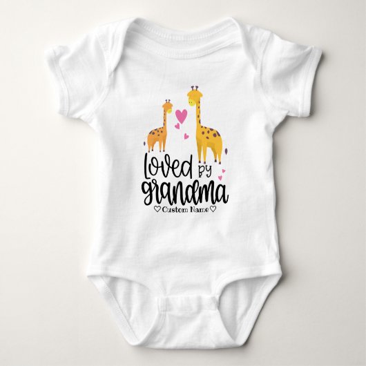 Cute Giraffes - Looptijd door oma Romper (Voorkant)
