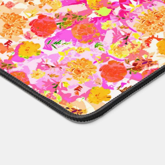 Cute girale bloemen Hoesje-Mate samsung galax Bureaumat (Hoek)