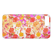 Cute girale bloemen patroon Case-Mate iPhone case (Achterkant (Horizontaal))