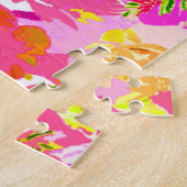 Cute girale bloemen patroon legpuzzel (Zijkant)