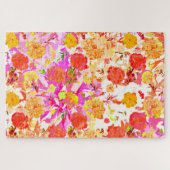 Cute girale bloemen patroon legpuzzel (Horizontaal)