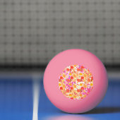 Cute girale bloemen patroon pingpongbal (Net)