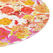 Cute girale bloemen patroon snijplank (Hoek)